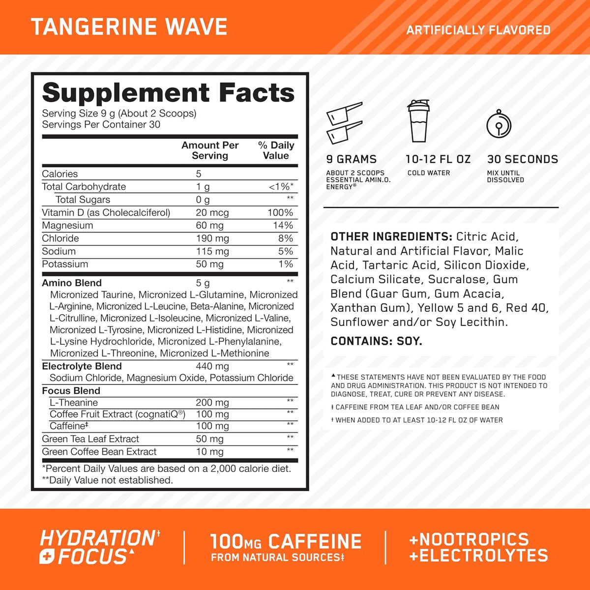 ON Amino Energy + Electrolytes, 285g